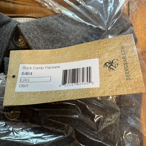 Legendary whitetail flannel shirt men’s size large gray - Picture 5 of 6